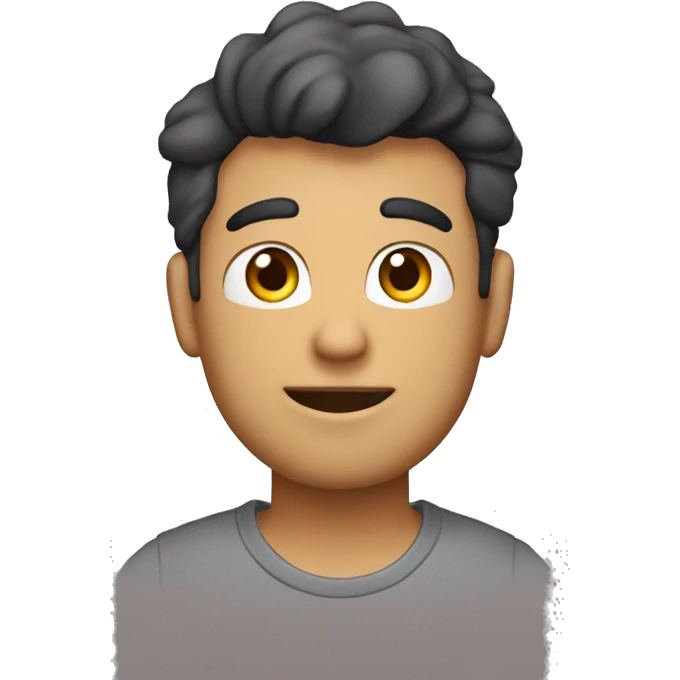 Un chico con una remera que tenga varias platafromas de series emoji