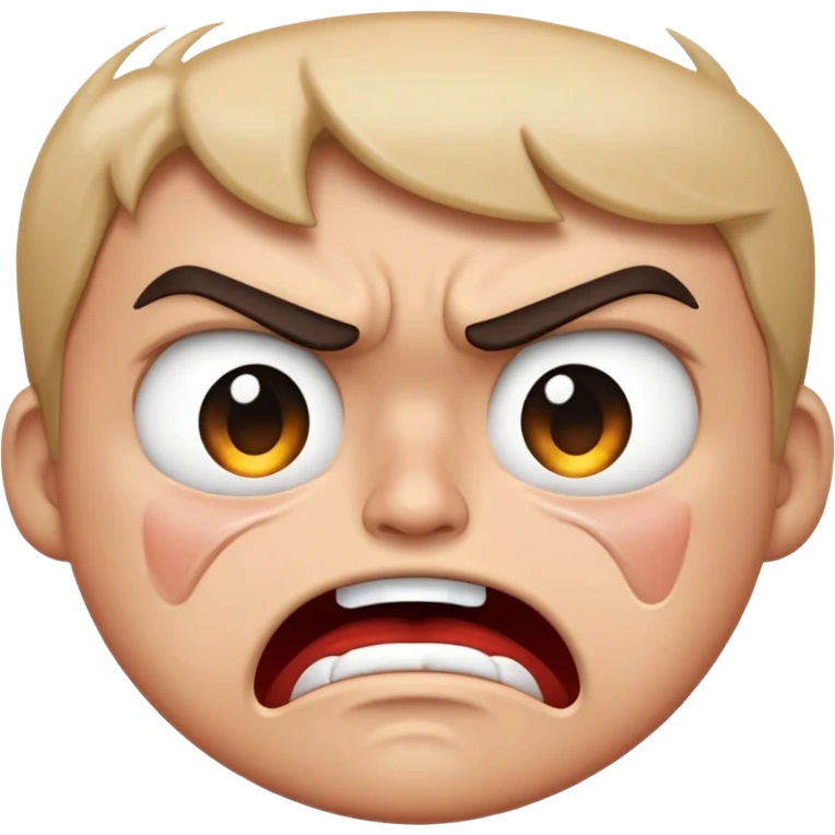 angry and crying face emoji