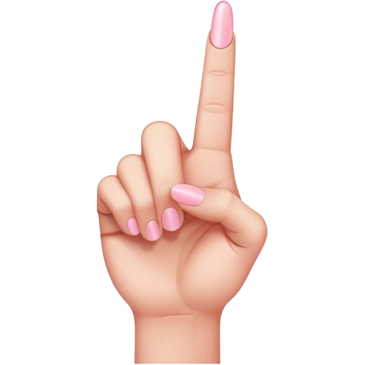 Light pink middle finger emoji