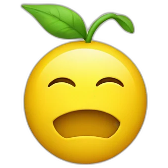 Un smiley jaune qui baille emoji