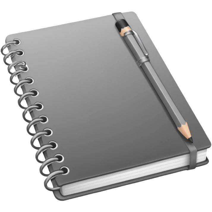 a pencil drawing in a notebook  emoji