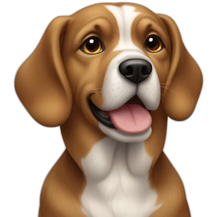 Dog francouzský buldoček emoji