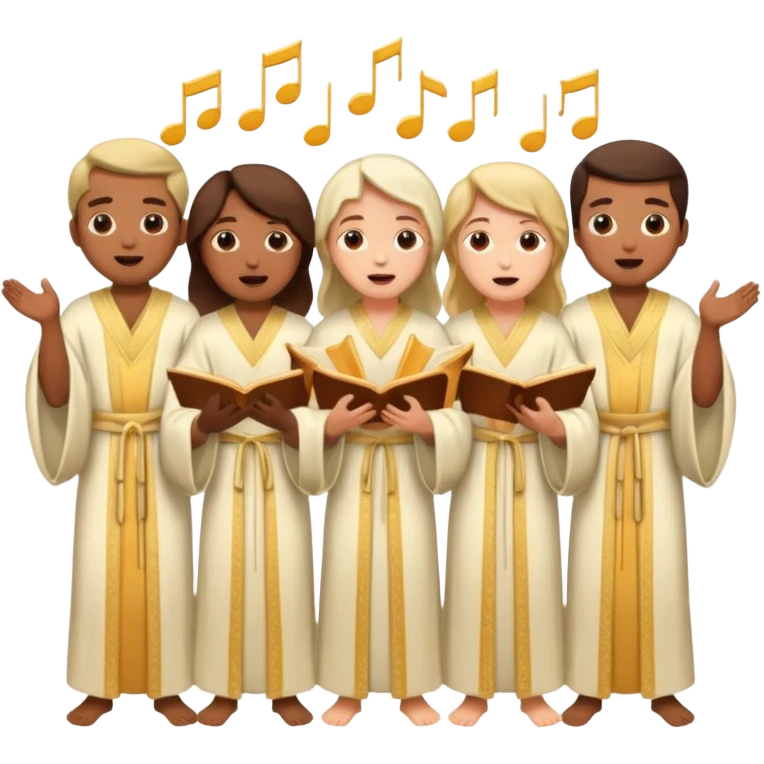 choir singing emoji