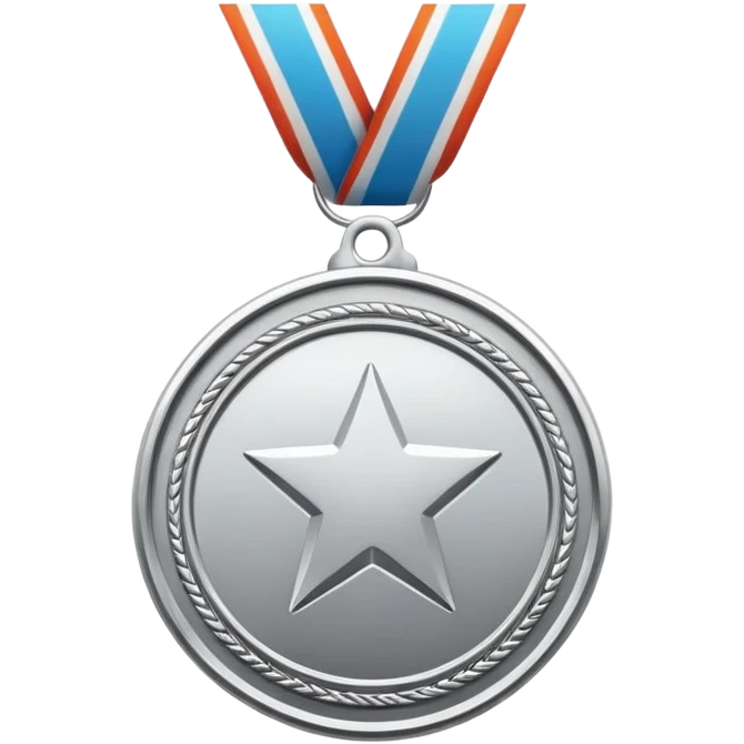 Platinum award medal emoji