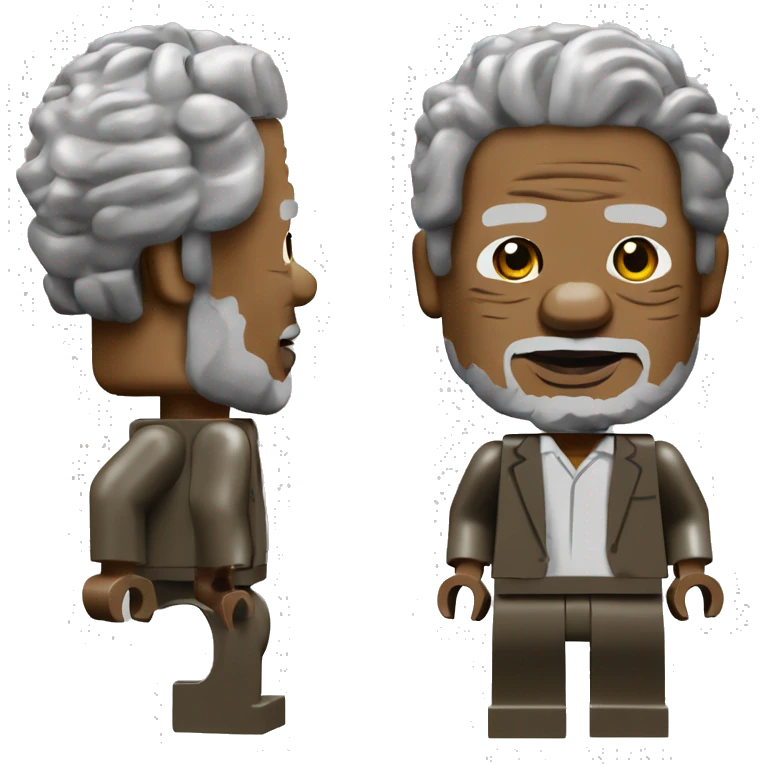 MORGAN FREEMAN lego full body emoji