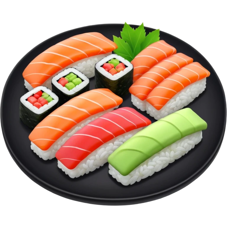 sushi with wasabi emoji