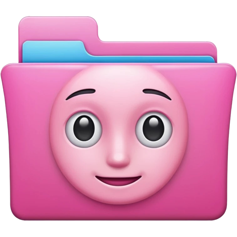 mix pink forward facing folder emoji