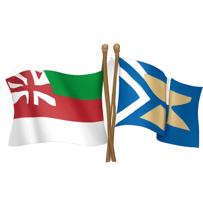 Bulgarian and greek flag united emoji