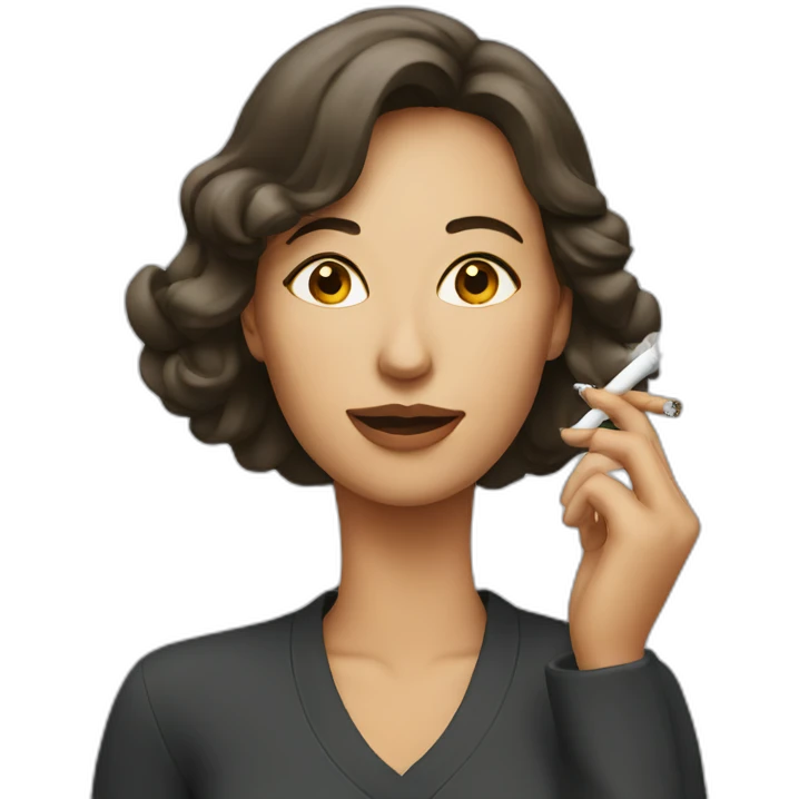 woman who smokes emoji