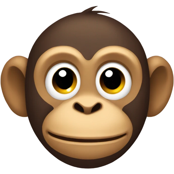 The back side of a monkey emoji