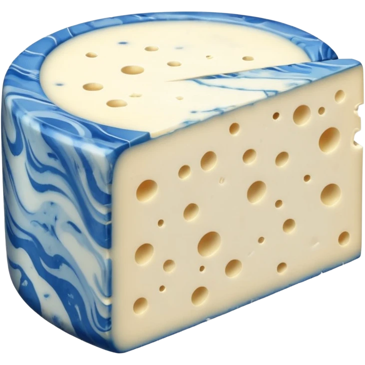 blue french cheese emoji