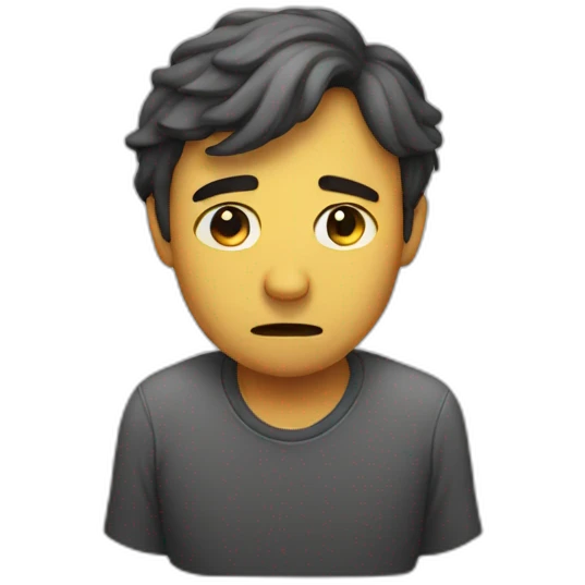 Sad man emoji