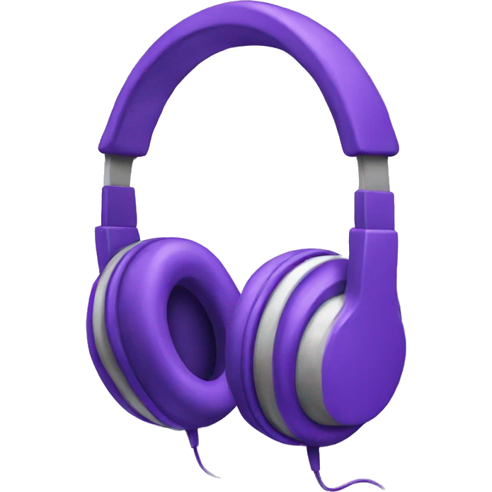 purple headphone emoji
