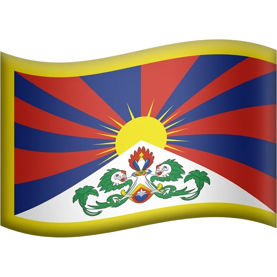 Flag of tibet emoji