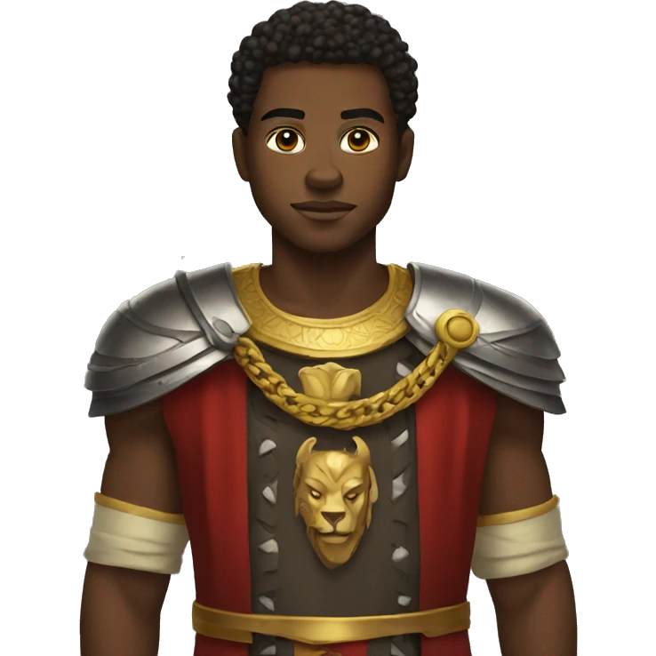 african strong young king emoji