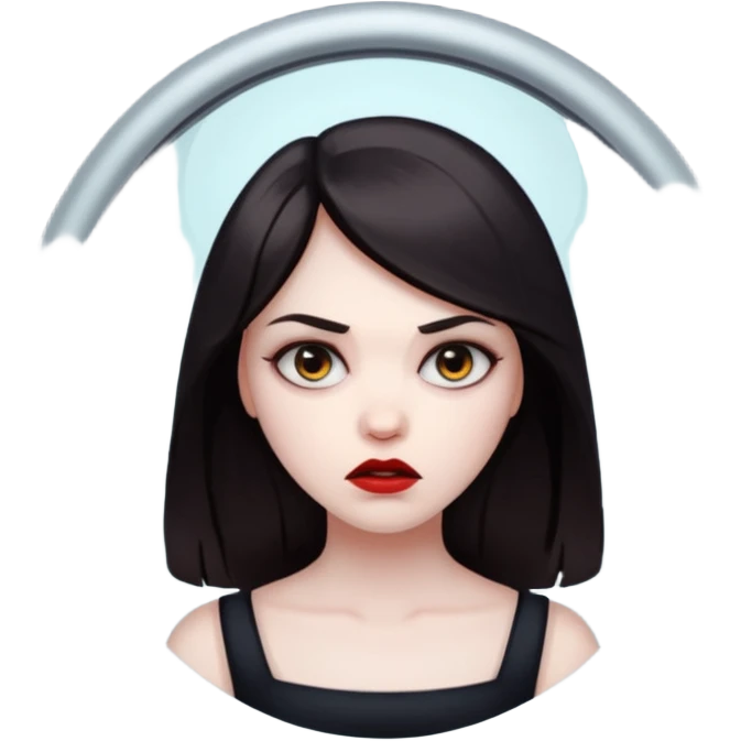 killer in mirror behind woman emoji