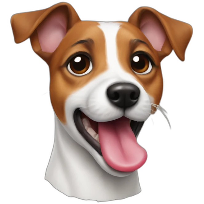 Jack Russel Tongue emoji