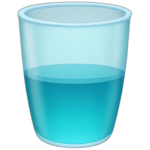 Vaso de agua emoji