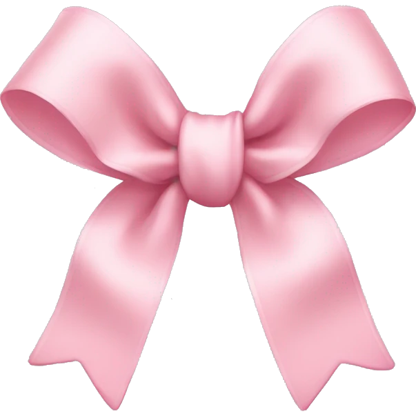 Light pink bows emoji