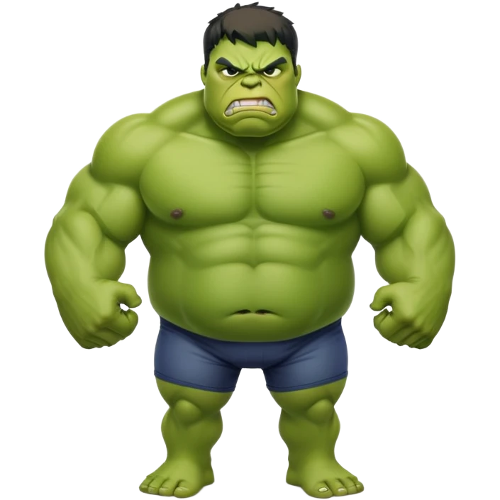 obese hulk emoji