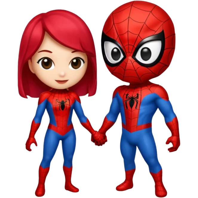 Spiderman et hello kity couple emoji