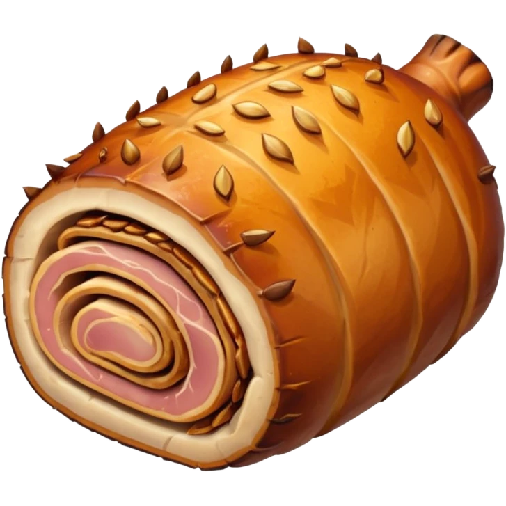 a roasted joint of pork emoji emoji