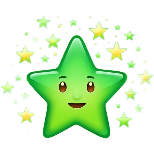 estrelas verdes emoji