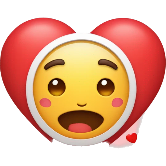 Emoji de un corazón con la letra MyN emoji