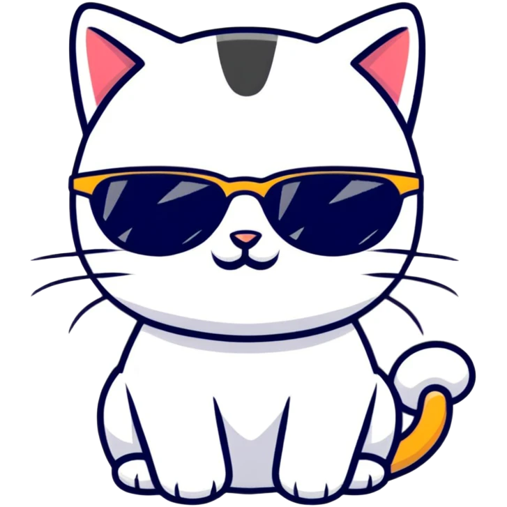 cat wearing sunglasses emoji