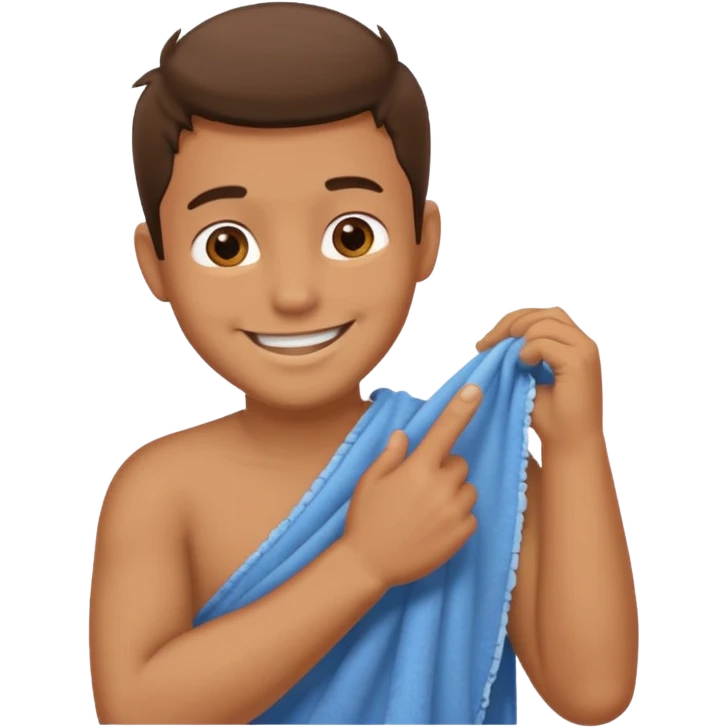 Emoji of a guy dusting off his shoulder with his hand emoji