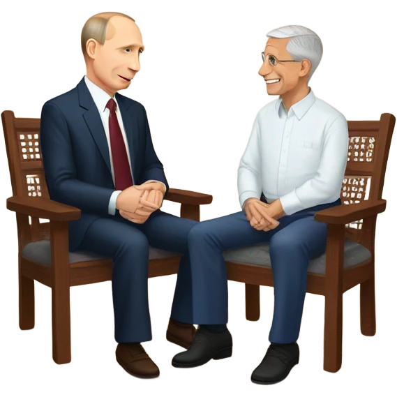 vladimir putin and entony fauci on tatami emoji