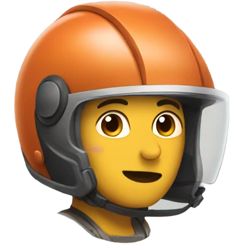 Kacen with helmet emoji
