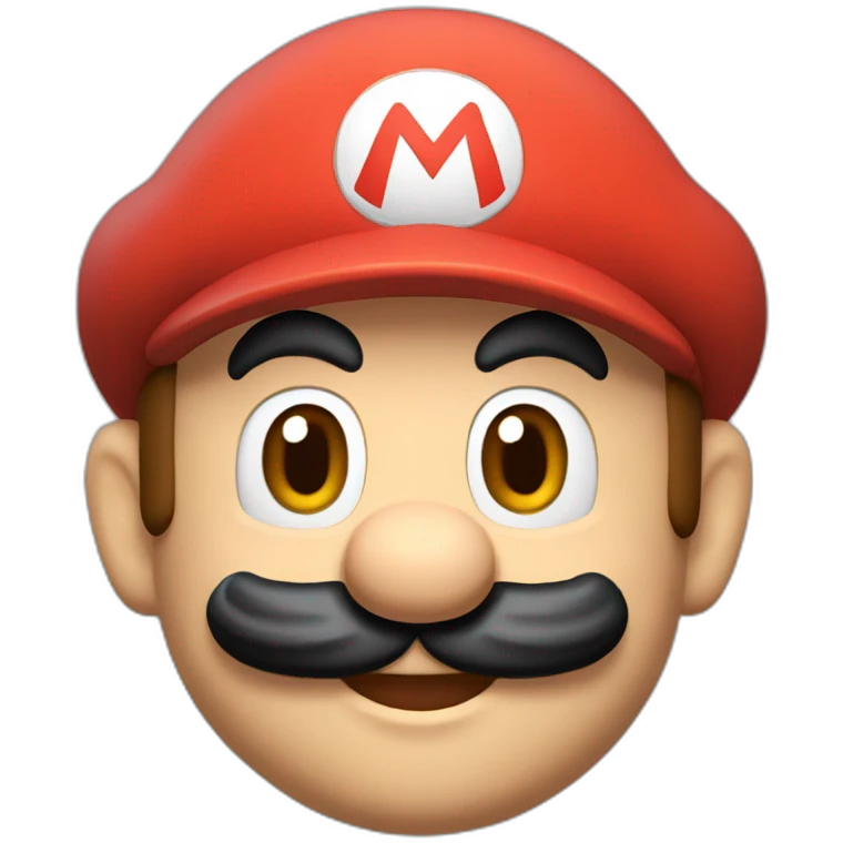 Mario tête mario emoji