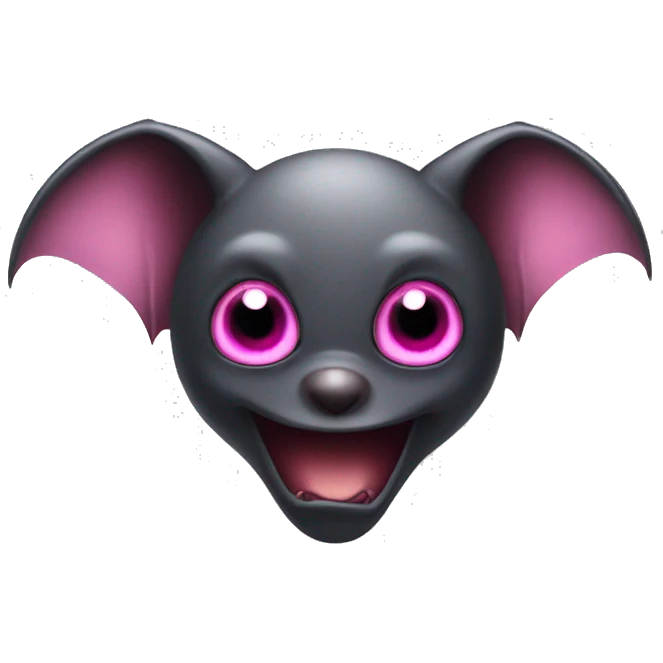 Bat with pink eyes  emoji