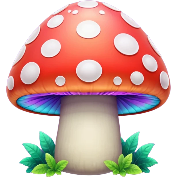  psychedelic party mushroom  emoji