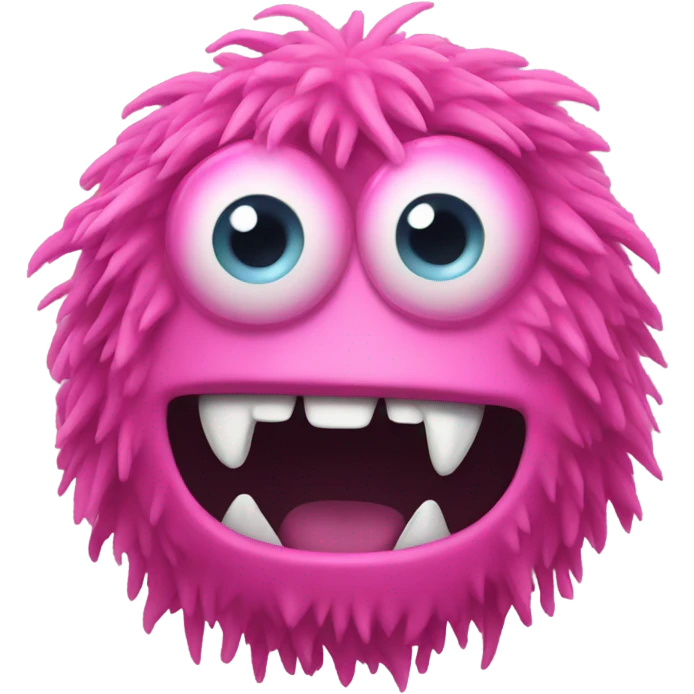 Pink monster emoji