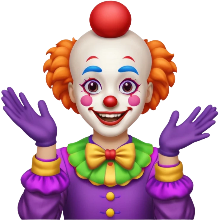Ein Clown Klatsch jubelnd in die Händen emoji