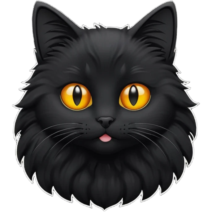 Purrfect Monochrome emoji