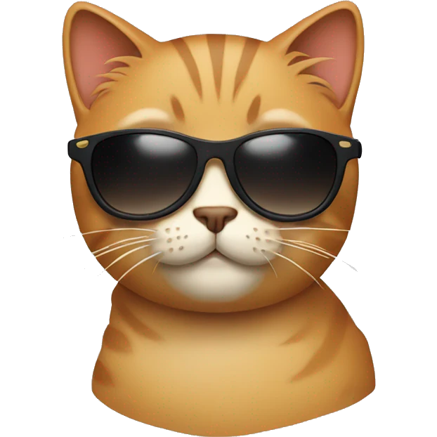 Cat with sunglasses emoji
