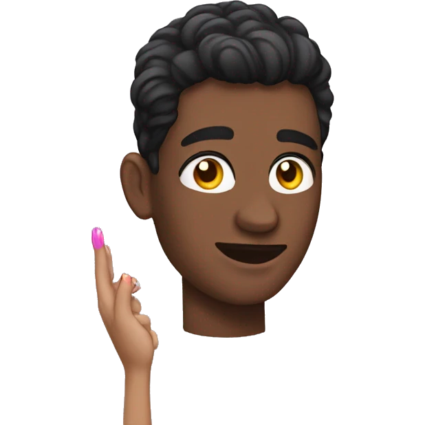 Gay with fake nails emoji