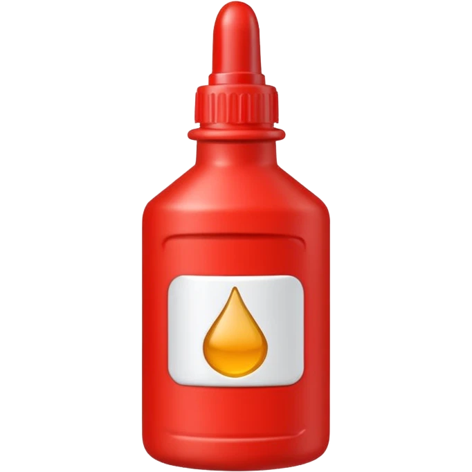 red glue bottle  emoji