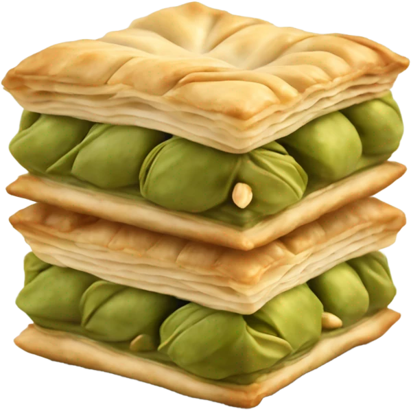 turkish pistachio baklava realistic emoji
