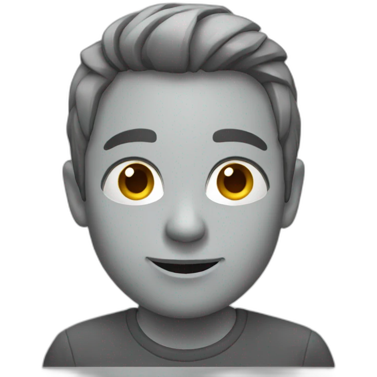Chat gris emoji