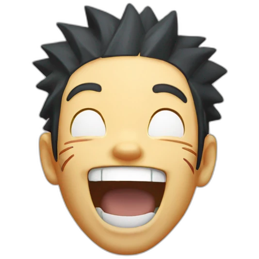 Naruto laughing emoji