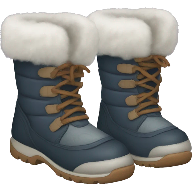 Winter furry boots emoji