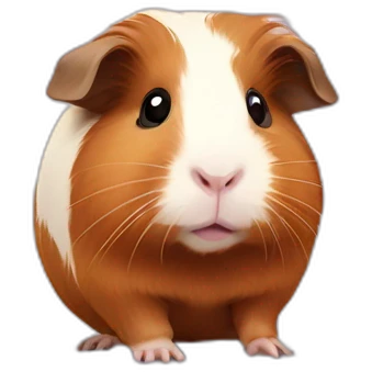 guinea pig, heart emoji