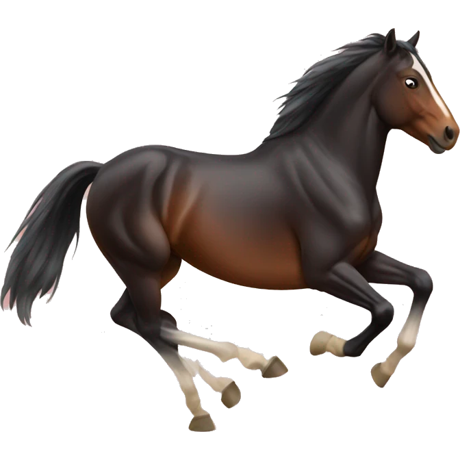Horse galloping emoji