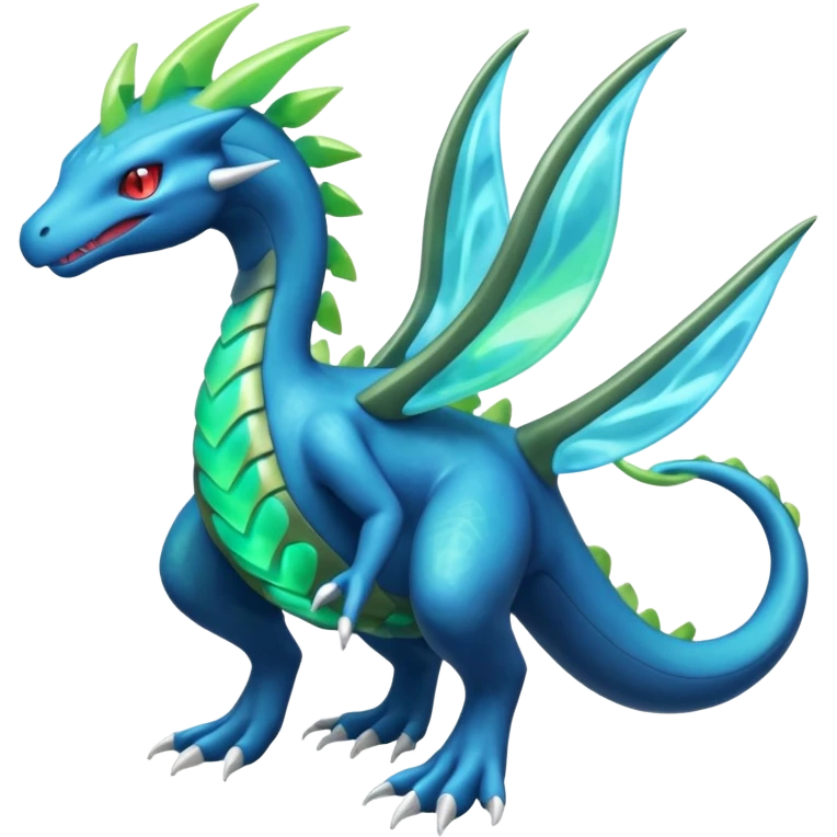 Salamence-Cresselia-Zygarde-Electrike-Manectric-Fakémon-fusion, full body emoji