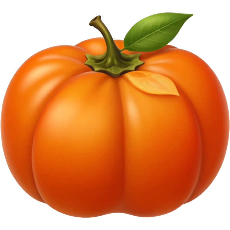 persimmon fruit spheric emoji