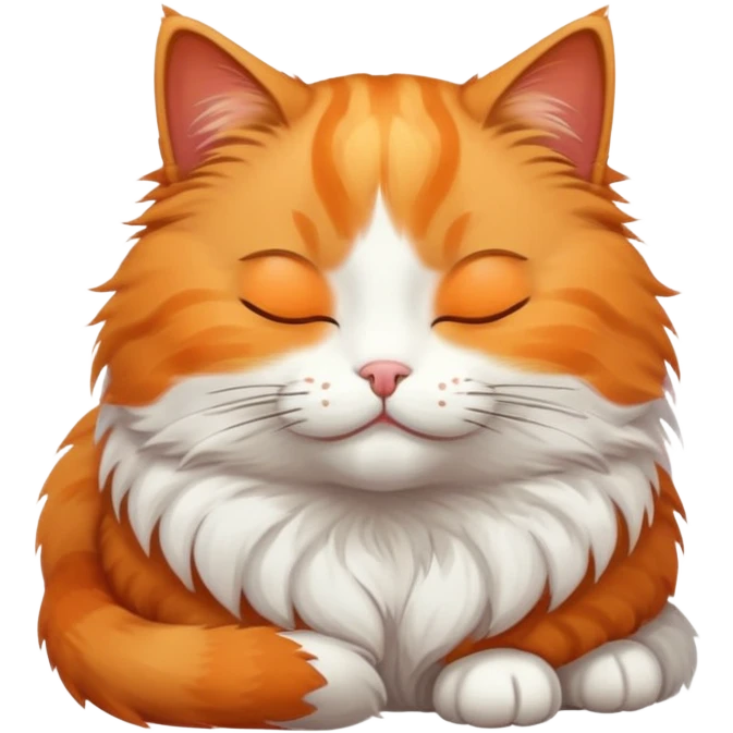 a cat sitting with closed eyes emoji